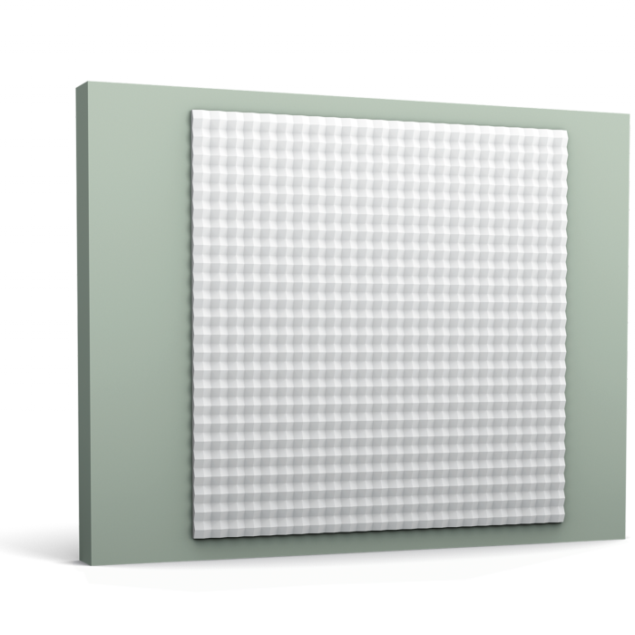 Pannello 3D in poliuretano Orac Decor W117 SLOPE misura  100 cm x 100 cm x 2,3 cm