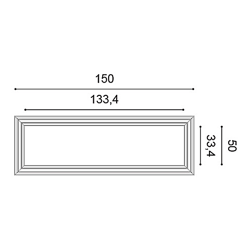 Pannello 3D in poliuretano Orac Decor W120 AUTOIRE misura  150 cm x 50 cm x 3,2 cm Purotouch®