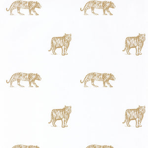 Carta da Parati Eye Of The Tiger Bianco/Ocra Our Planet Caselio Wallpaper