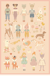 Stickers Dollhouse Majvillan Wallpaper 801-01