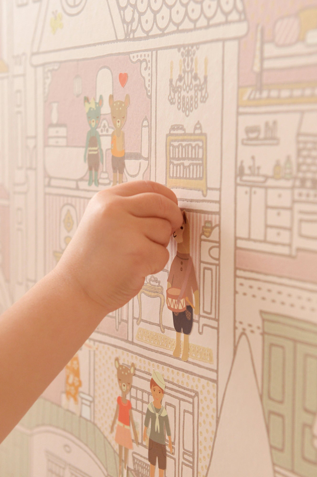 Stickers Dollhouse Majvillan Wallpaper 801-01