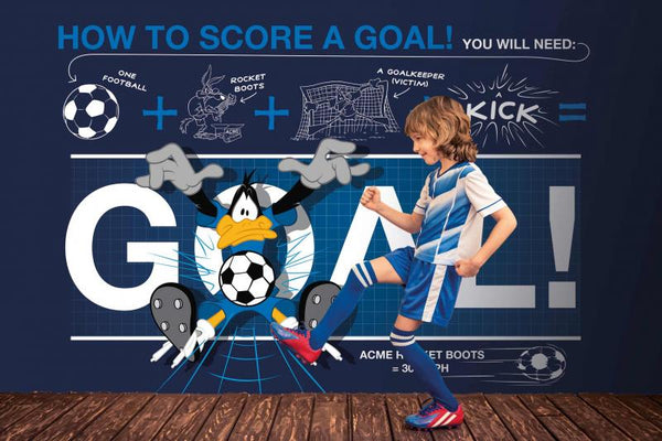 Poster Murale Warner Bros. "Looney Tunes How to Score a Goal"  WB2122