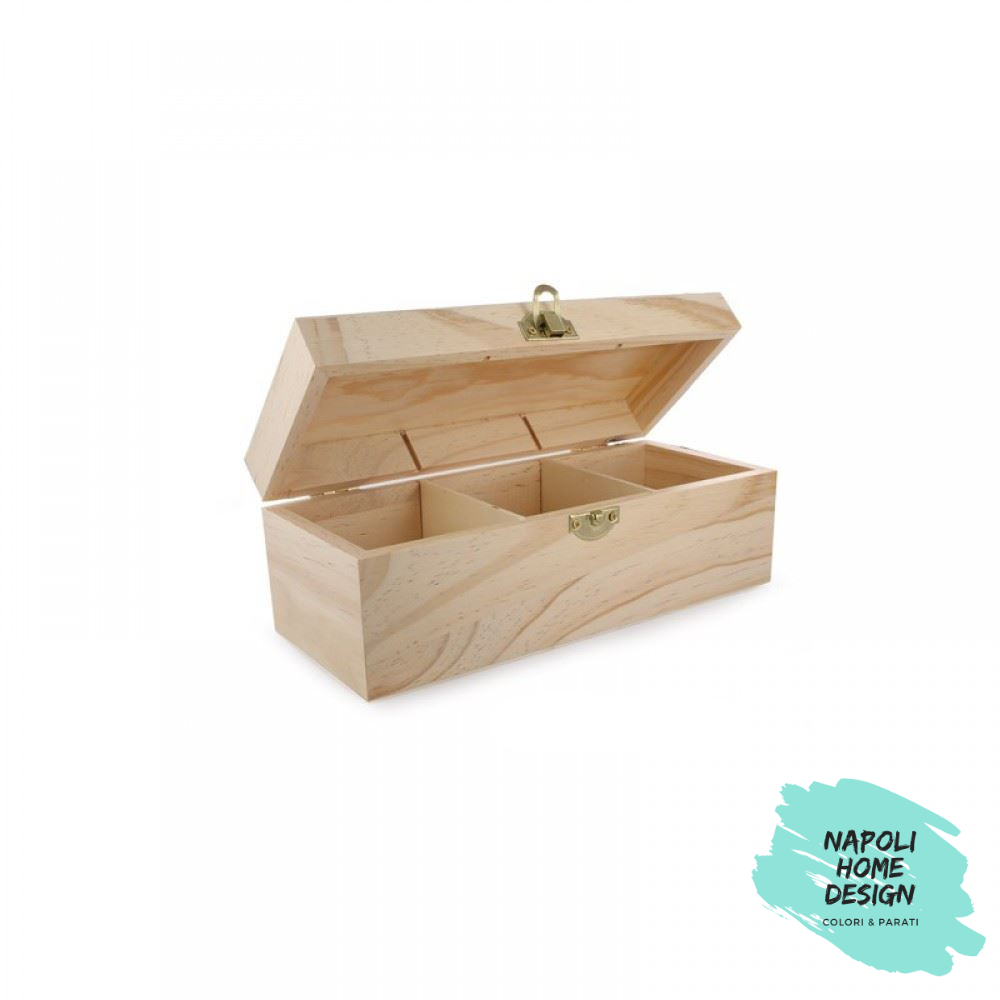 Scatola porta té 4 scomparti cod. 25330 Stamperia OUTLET