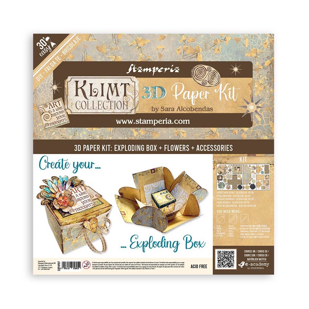 3D Paper Kit Klimt Stamperia OUTLET