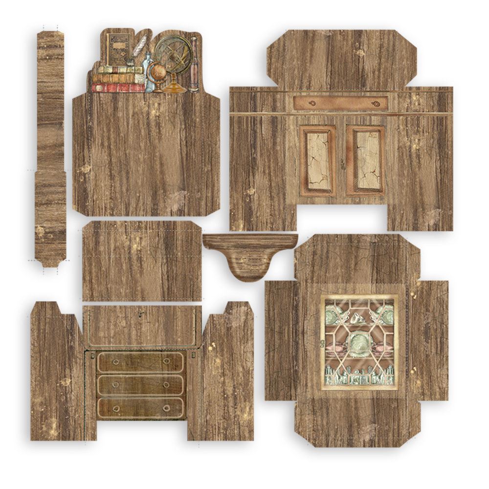 3D Paper Kit Lady Vagabond Lifestyle Stamperia OUTLET