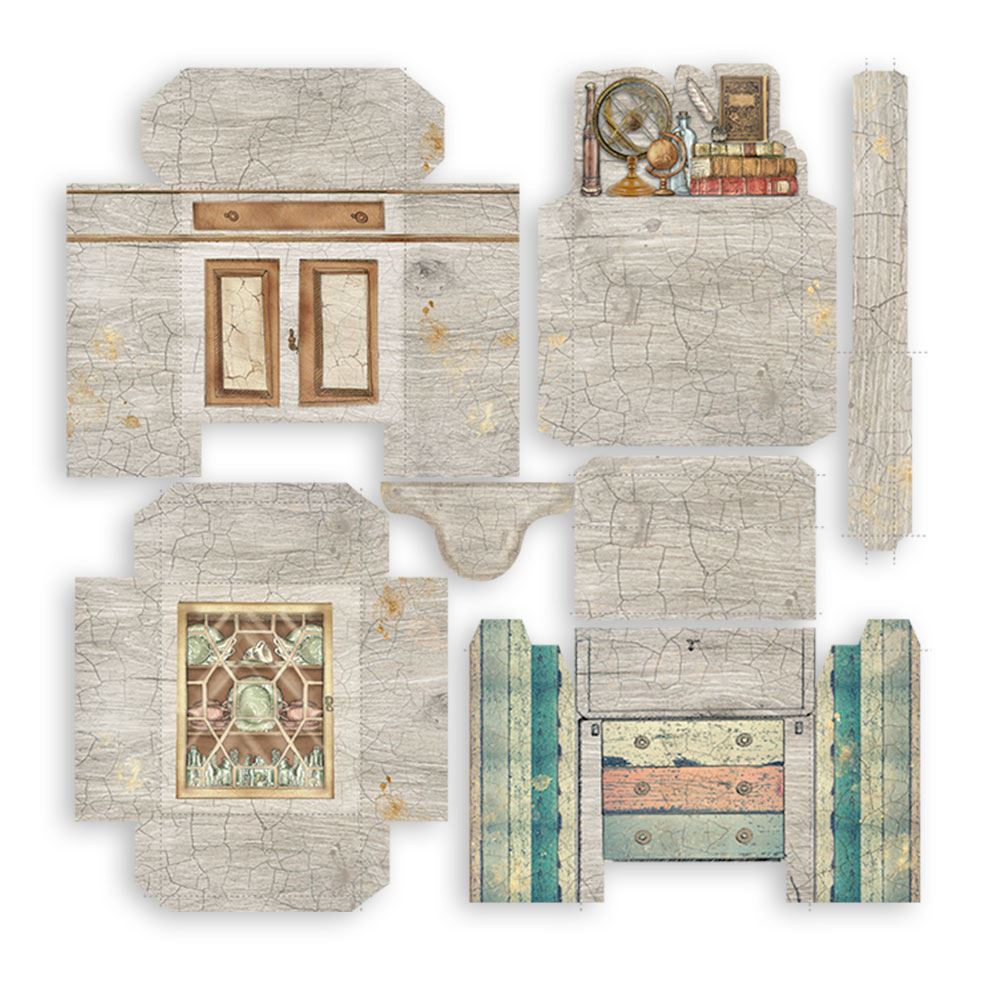 3D Paper Kit Lady Vagabond Lifestyle Stamperia OUTLET