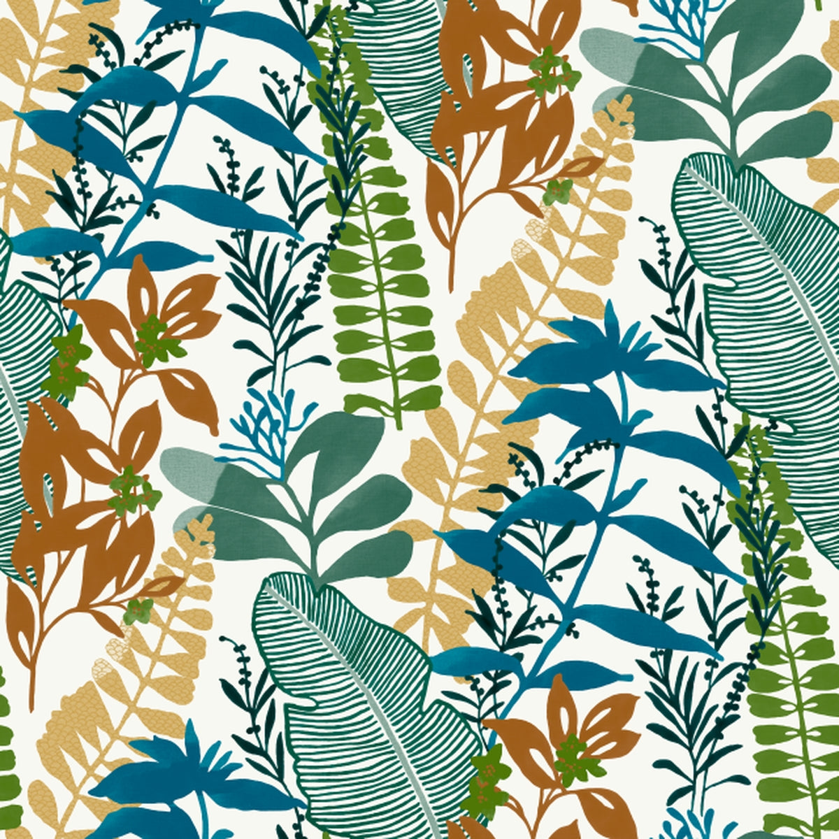 Carta da Parati Good Vibes Wallpaper Foglie Multicolor