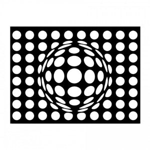 Stencil Optical cm 44 x 60 by Stamperia. OUTLET