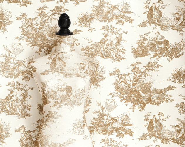 Carta da Parati Les Belles Toiles De Jouy Casadeco Wallpaper cod. 87911318