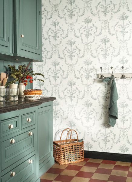 Carta da Parati Les Belles Toiles De Jouy Casadeco Wallpaper cod. 87921104
