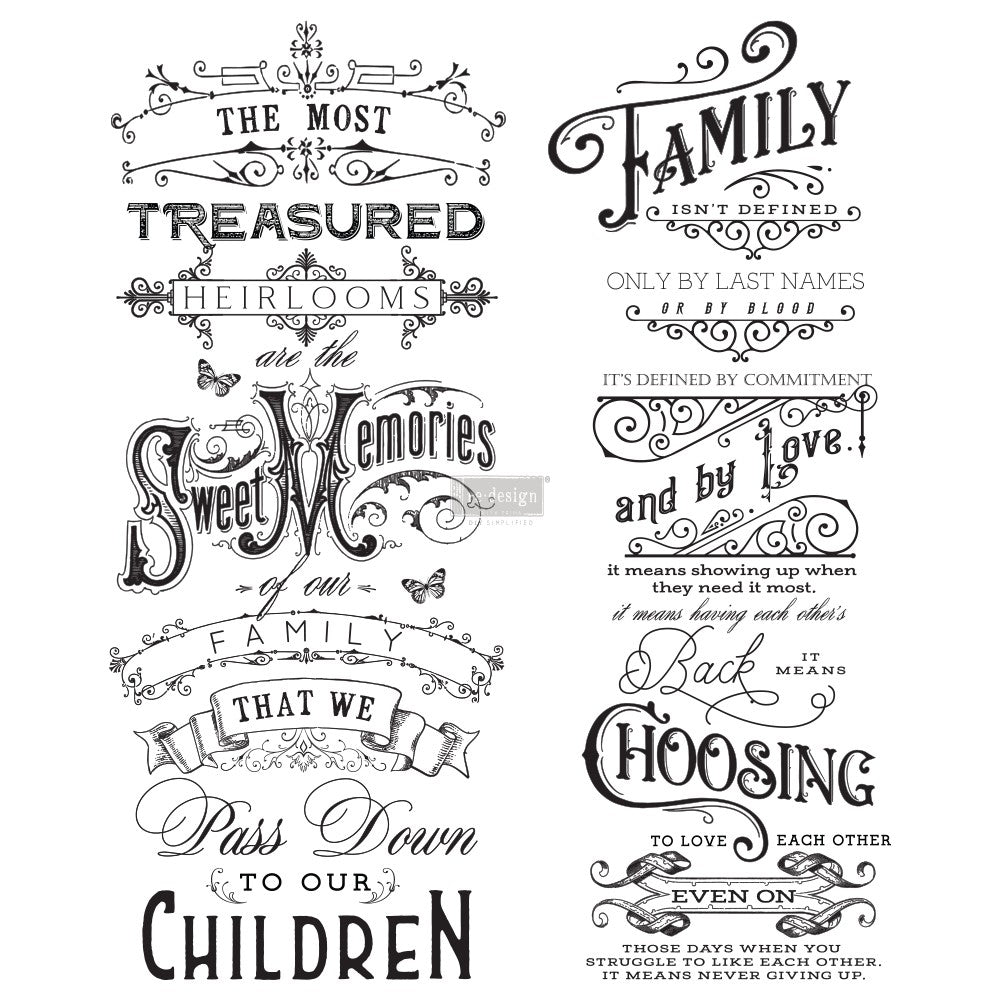 Decor Transfer Re-Design Heirlooms mis. 55 X 68,5 CM