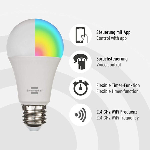 Brennenstuhl®Connect smart LED lampadina SB 800 E27