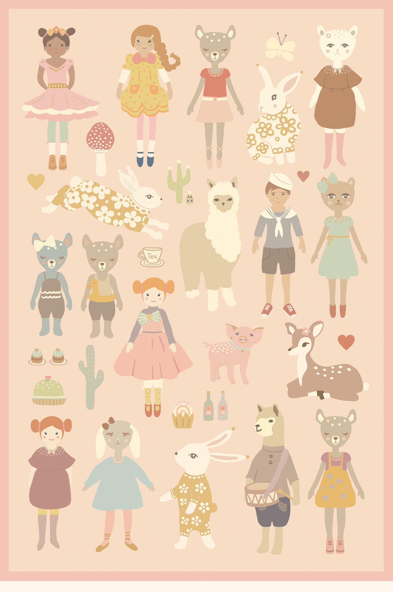 Stickers Dollhouse Majvillan Wallpaper 801-01