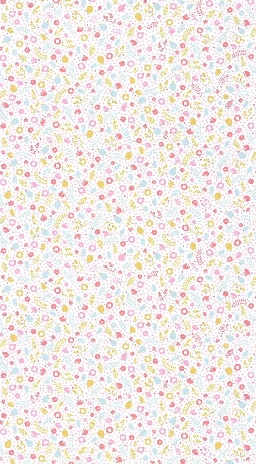 Carta da Parati Gourmande Rose Rose & Nino Casadeco Wallpaper