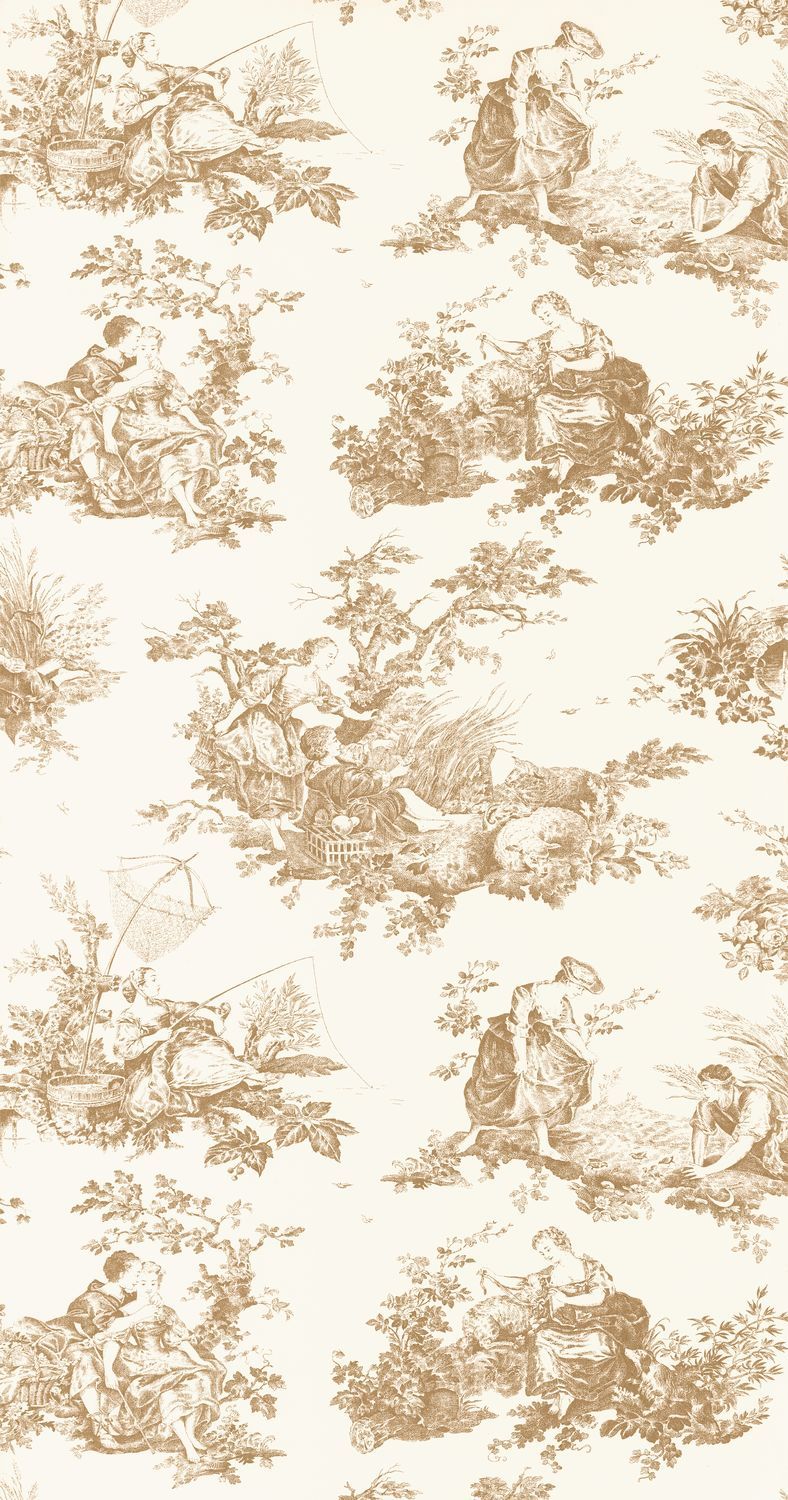 Carta da Parati Les Belles Toiles De Jouy Casadeco Wallpaper cod. 87911318