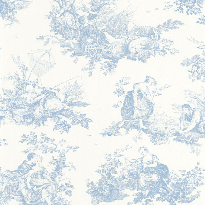 Carta da Parati Les Belles Toiles De Jouy Casadeco Wallpaper cod. 87916217