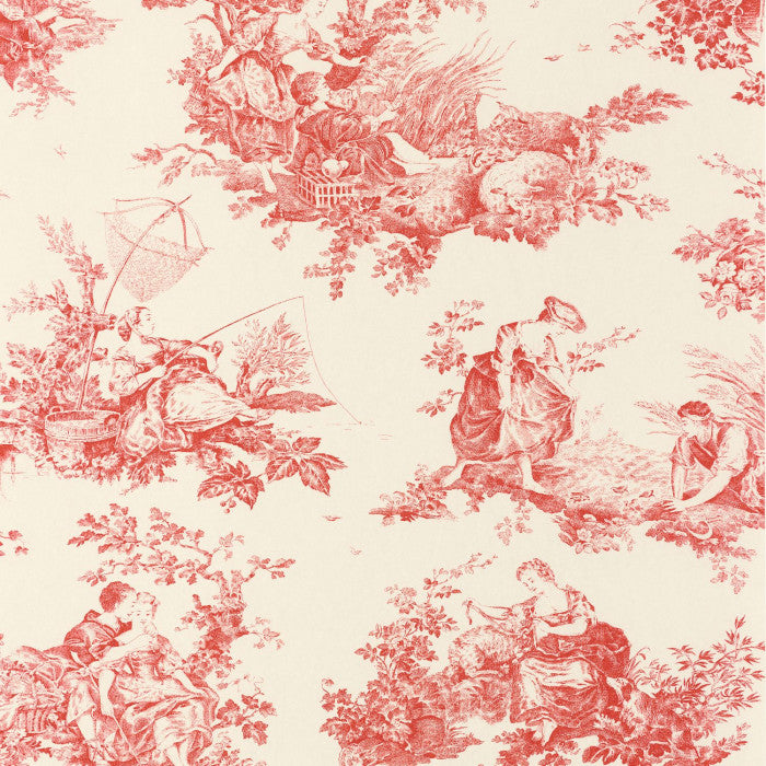 Carta da Parati Les Belles Toiles De Jouy Casadeco Wallpaper cod. 87918201