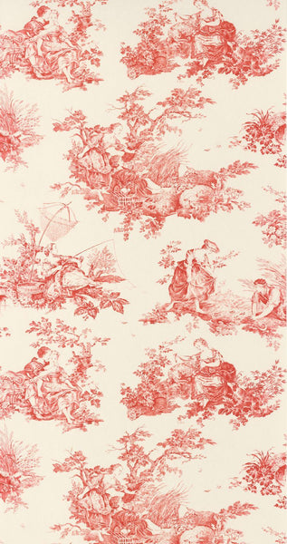 Carta da Parati Les Belles Toiles De Jouy Casadeco Wallpaper cod. 87918201