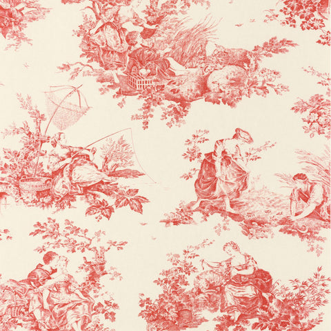 Carta da Parati Les Belles Toiles De Jouy Casadeco Wallpaper cod. 87918201