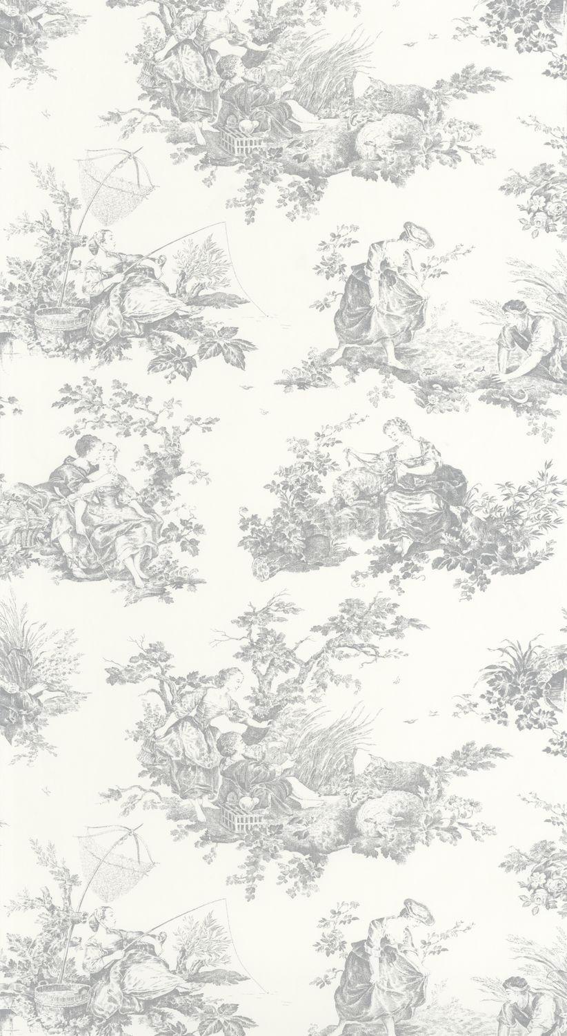Carta da Parati Les Belles Toiles De Jouy Casadeco Wallpaper cod. 87919103