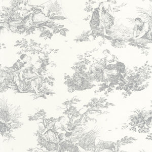Carta da Parati Les Belles Toiles De Jouy Casadeco Wallpaper cod. 87919103