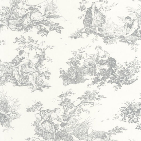 Carta da Parati Les Belles Toiles De Jouy Casadeco Wallpaper cod. 87919103