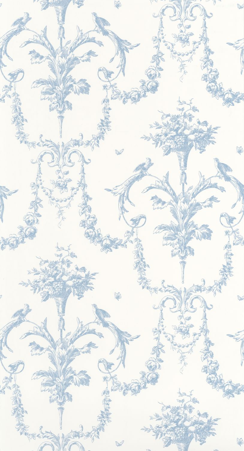 Carta da Parati Les Belles Toiles De Jouy Casadeco Wallpaper cod. 87926716