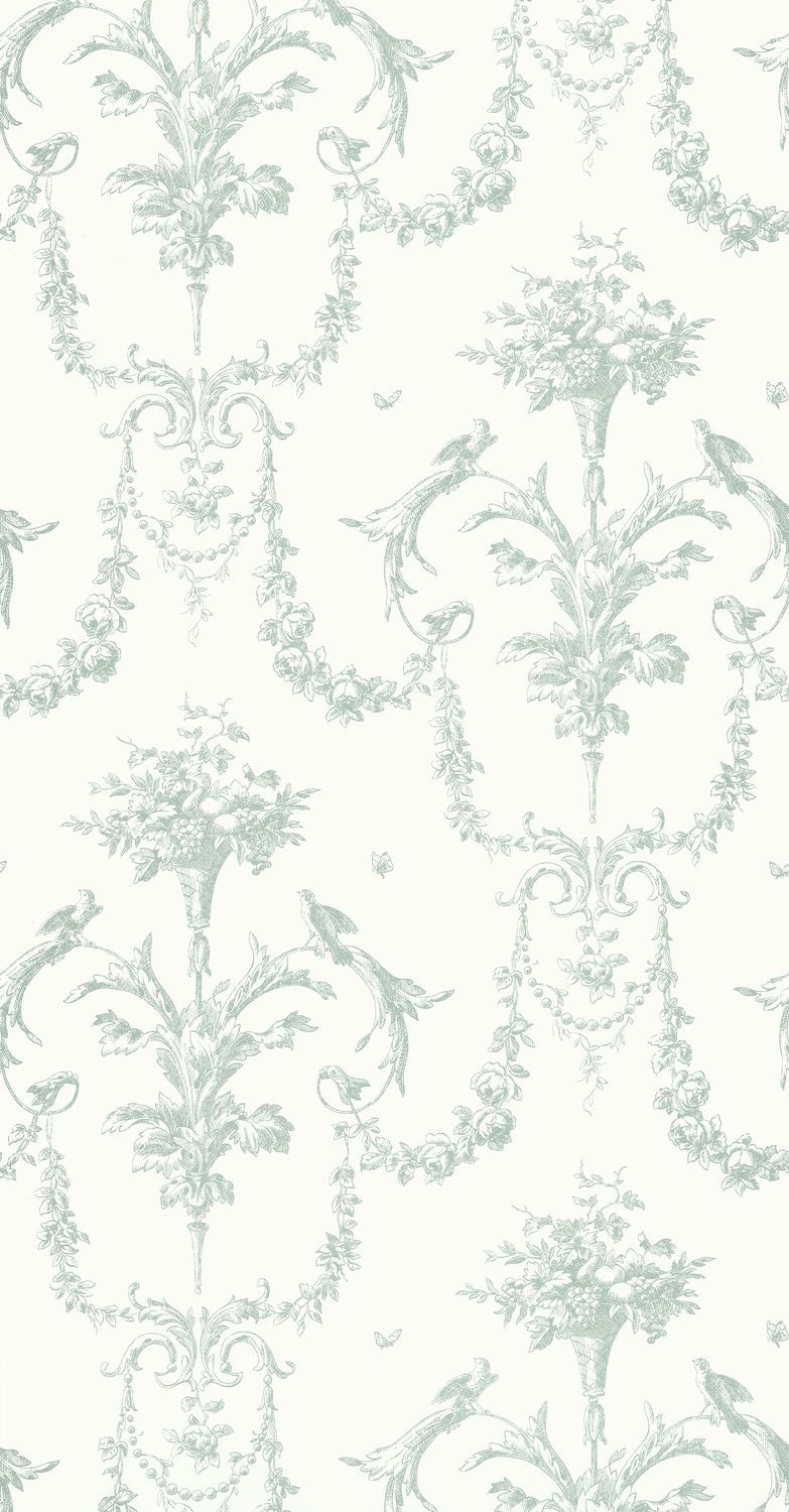 Carta da Parati Les Belles Toiles De Jouy Casadeco Wallpaper cod. 87927323
