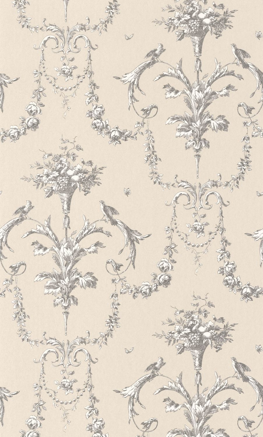 Carta da Parati Les Belles Toiles De Jouy Casadeco Wallpaper cod. 87929621