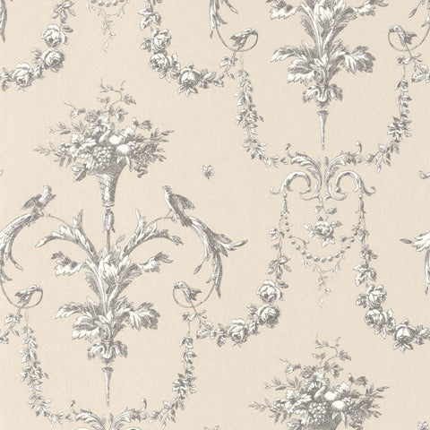 Carta da Parati Les Belles Toiles De Jouy Casadeco Wallpaper cod. 87929621