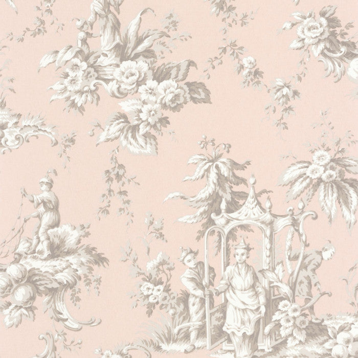Carta da Parati Les Belles Toiles De Jouy Casadeco Wallpaper cod. 87934305