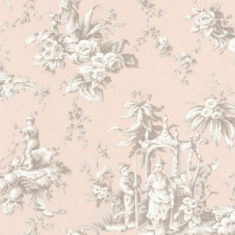Carta da Parati Les Belles Toiles De Jouy Casadeco Wallpaper cod. 87934305