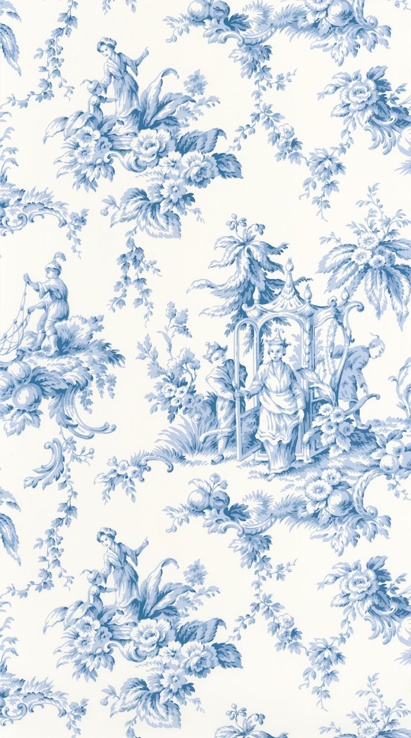 Carta da Parati Les Belles Toiles De Jouy Casadeco Wallpaper cod. 87936719