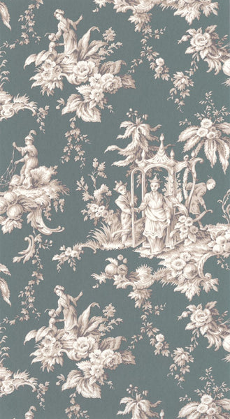 Carta da Parati Les Belles Toiles De Jouy Casadeco Wallpaper cod. 87937511