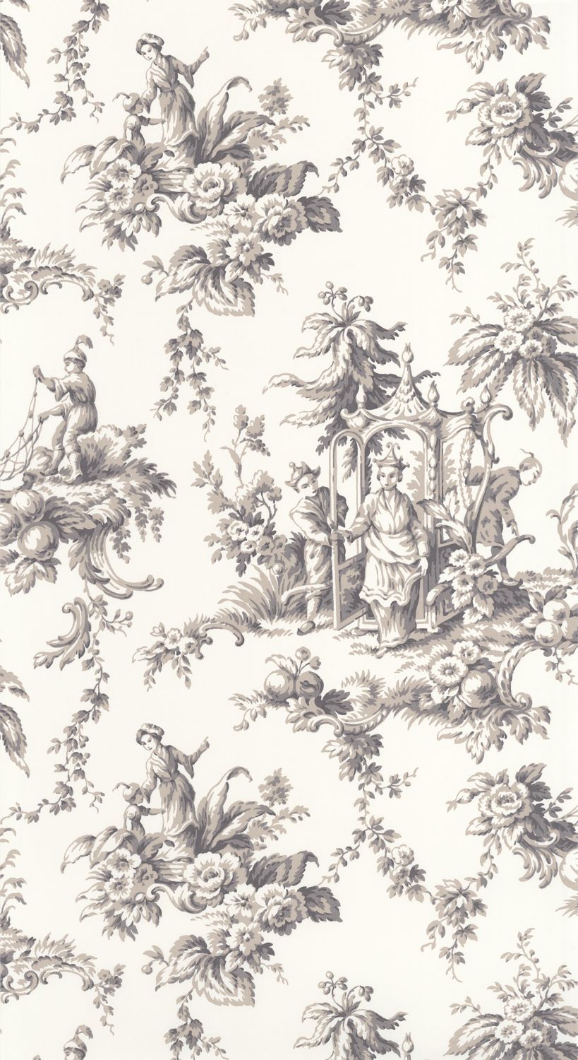 Carta da Parati Les Belles Toiles De Jouy Casadeco Wallpaper cod. 87939516
