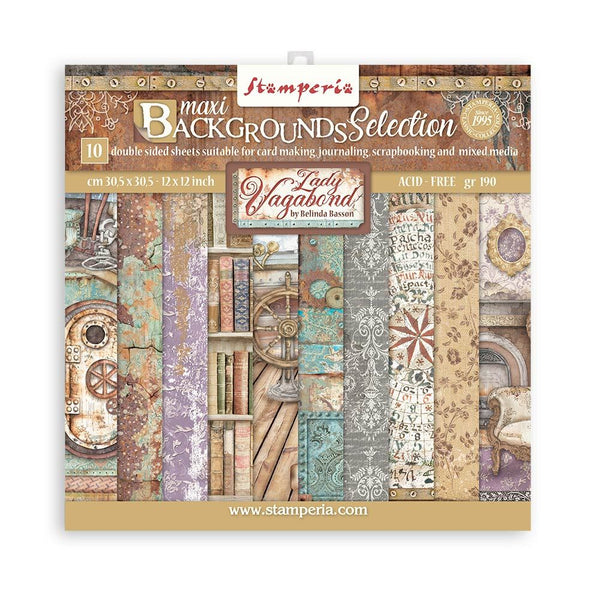 Blocco 10 Fogli Double Face Scrapbooking 30.5x30.5 cm OUTLET - ULTIME DISPONIBILITA'