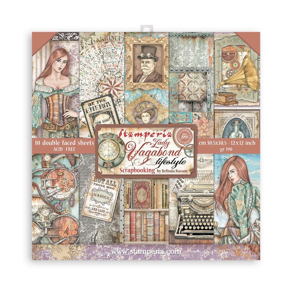 Blocco 10 Fogli Double Face Scrapbooking 30.5x30.5 cm OUTLET - ULTIME DISPONIBILITA&