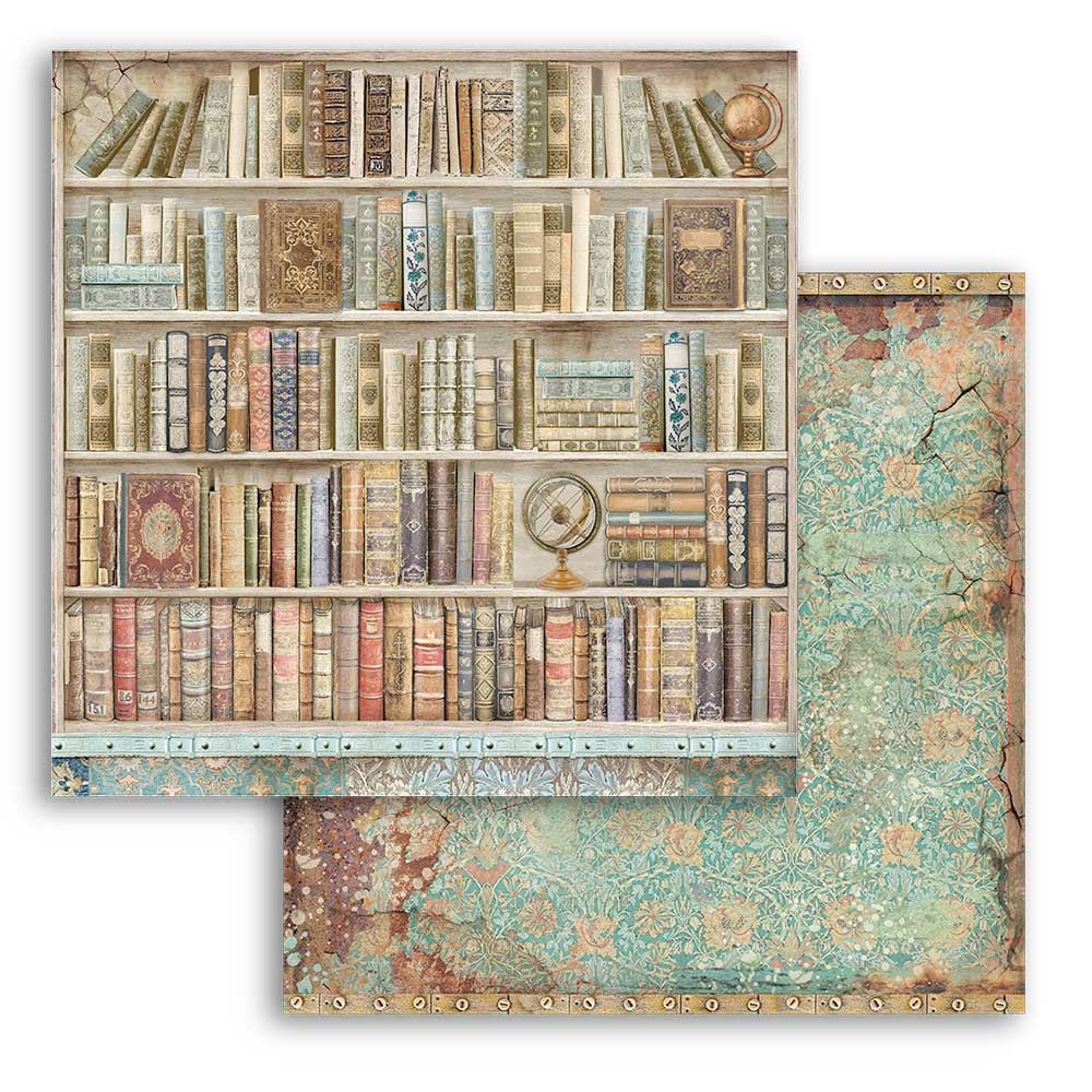 Foglio singolo Scrapbooking Double Face Lady Vagabond Lifestyle Libreria 30x30 cm  Stamperia OUTLET