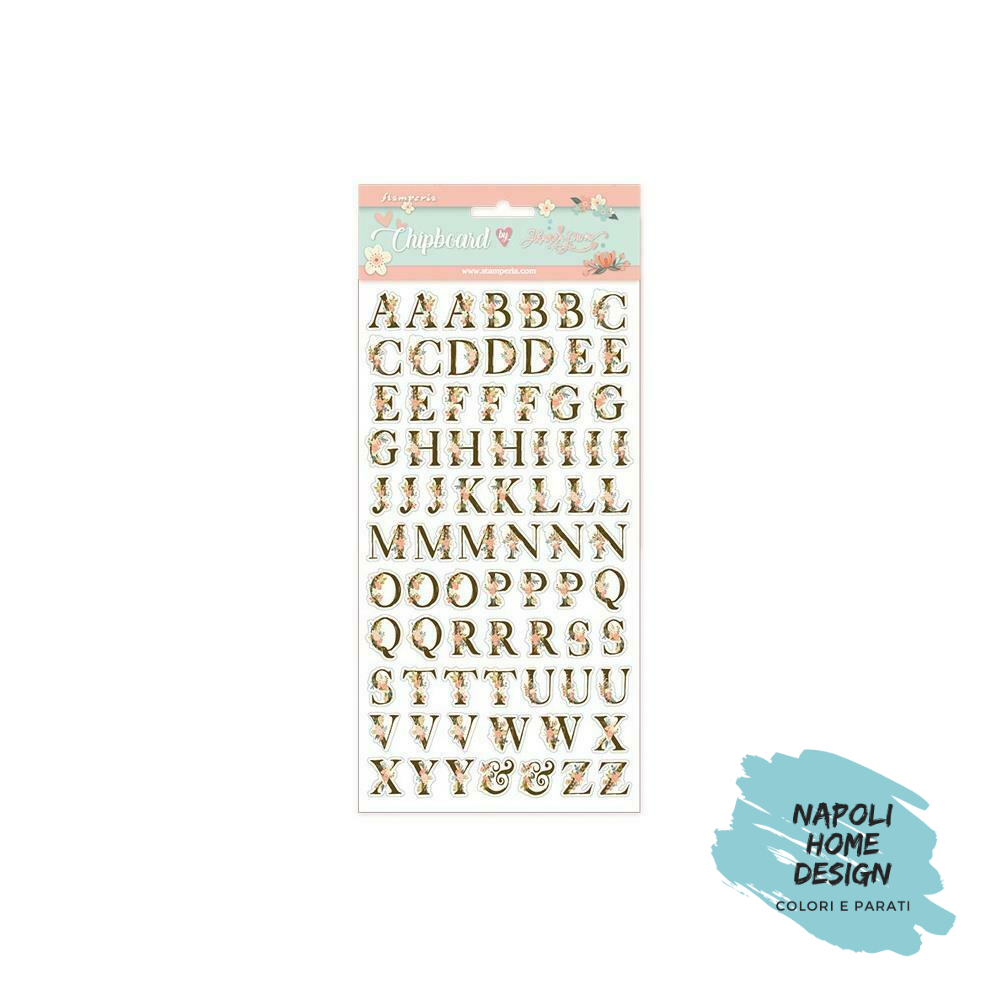 Chipboard Love Story 15 x 30 cm  Stamperia - OUTLET