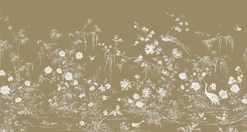 Pannello Murale 24 Karat Flowering Wine Chino Mural JV Exclusive Parati 2263
