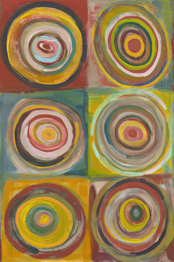 Pannello Murale Composition a tribute to Kandinsky Studi di cerchi cod. 24095