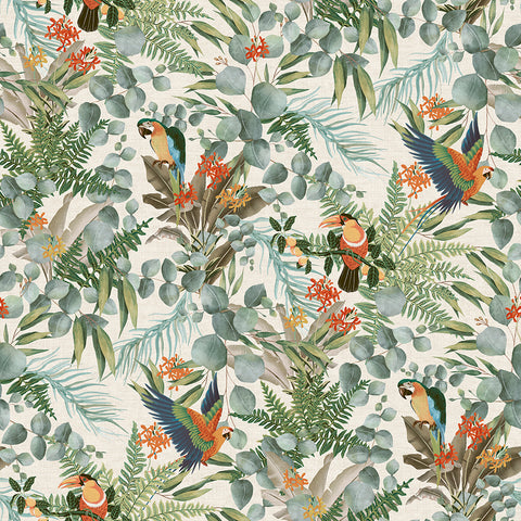 Carta da Parati Parrots Lemuria JV Italian Design Parati cod. 6520