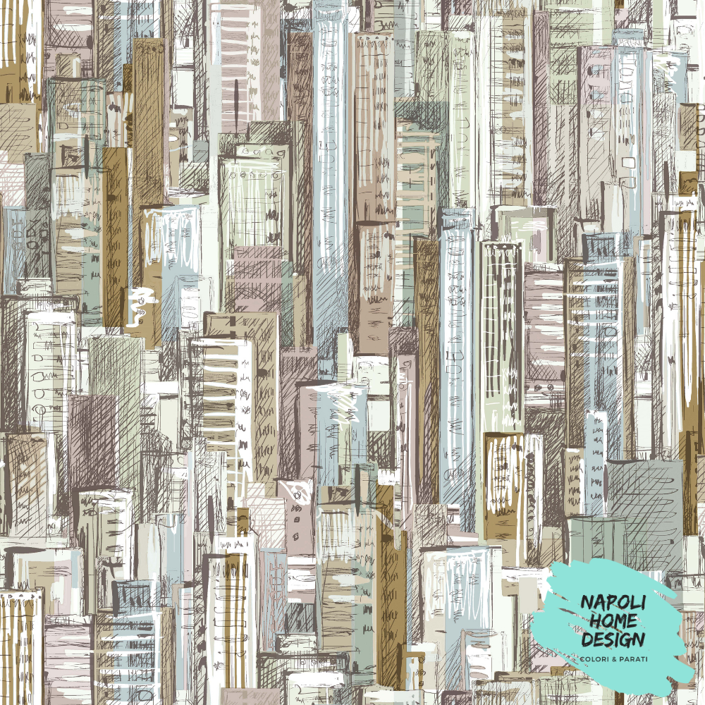 Carta da Parati Friends and Coffee 2 Cristiana Masi Wallpaper cod. 16602 - OFFERTA