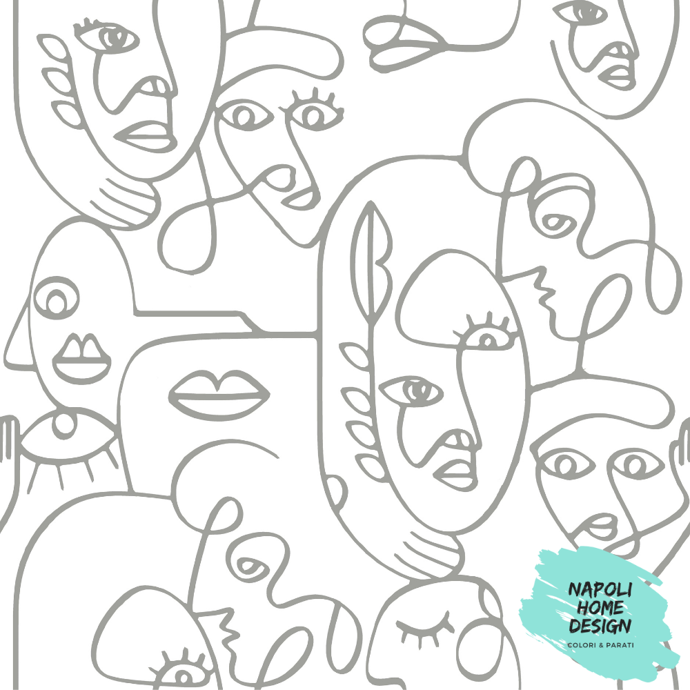 Carta da Parati Friends and Coffee 2 Cristiana Masi Wallpaper cod. 16617 - OFFERTA