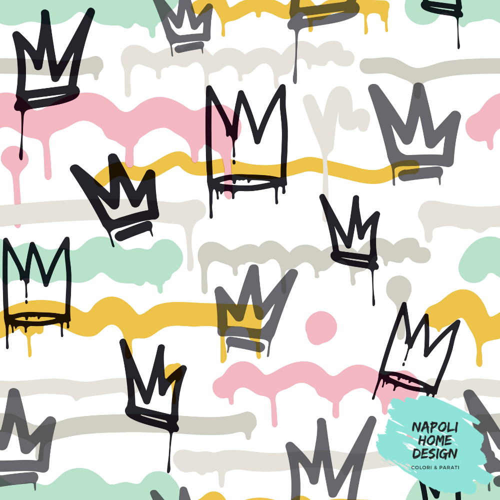Carta da Parati Friends and Coffee 2 Cristiana Masi Wallpaper cod. 16621 -OFFERTA