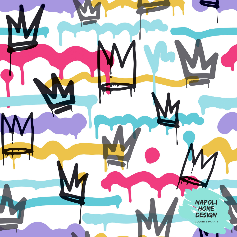 Carta da Parati Friends and Coffee 2 Cristiana Masi Wallpaper cod. 16623 - OFFERTA