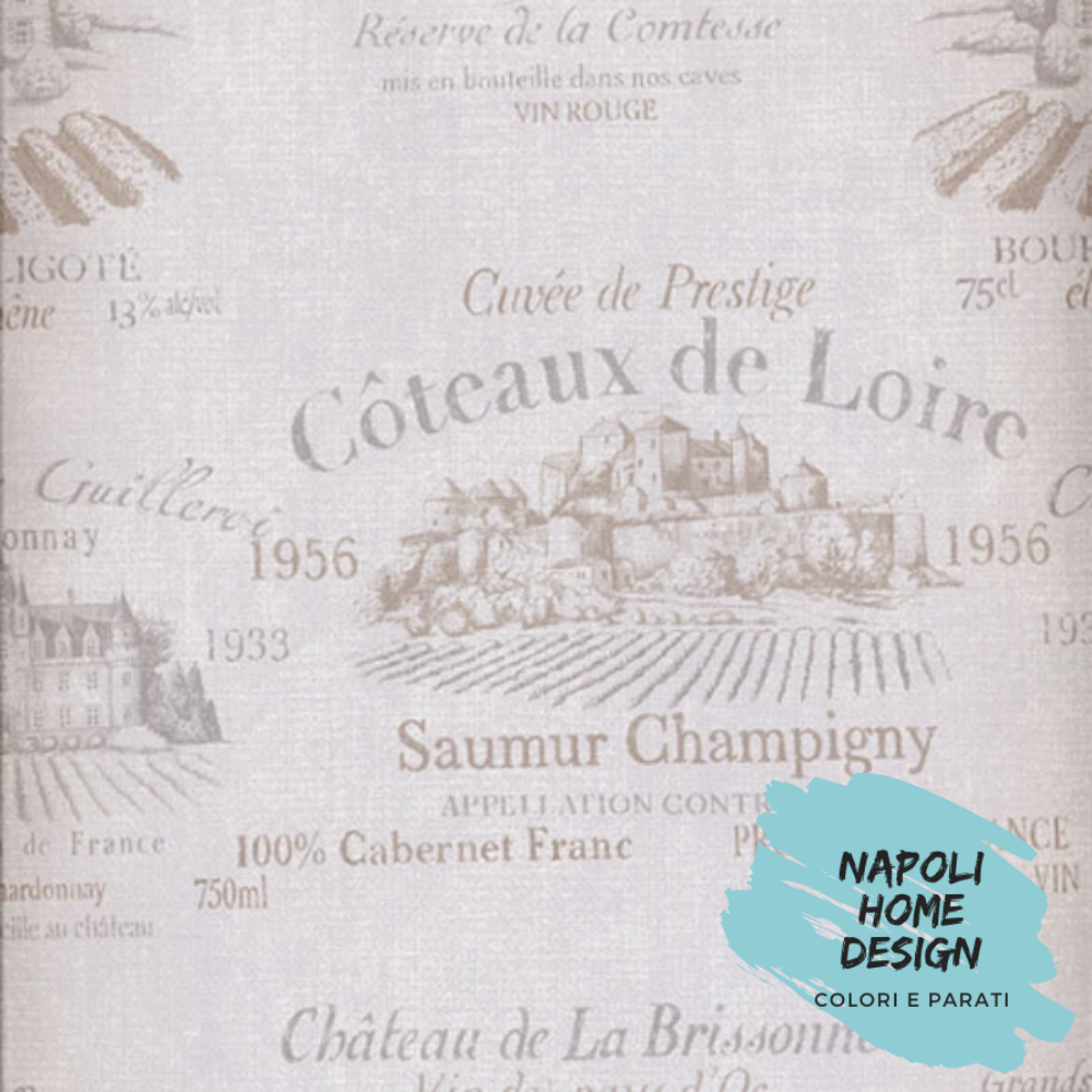 Parato Vinilico su TNT - Motivo Shabby Provenzale - OUTLET