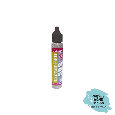 Glitter Pen 30 ml. colore Argento Stamperia OUTLET
