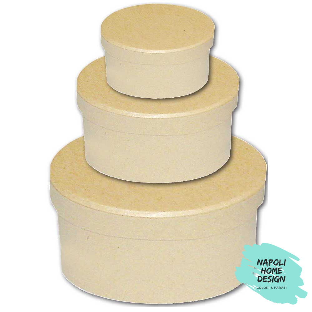 Set 3 cappelliere tonde KC54 Stamperia OUTLET