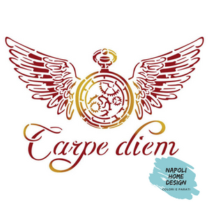 Stencil Carpe Diem cm 20x15 by Stamperia. OUTLET